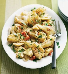 Fennel braised with artichokes