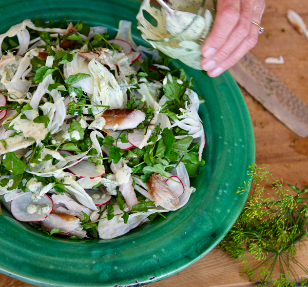 Fennel, cress & smoked fish