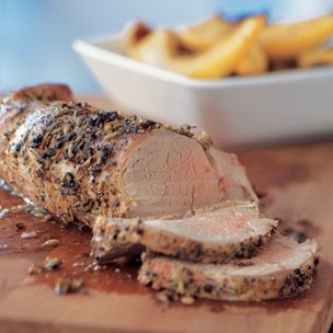 Fennel-crusted pork tenderloin