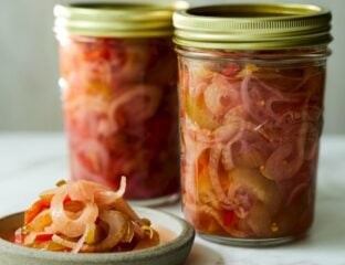 Fennel, cucumber and pepper pickle