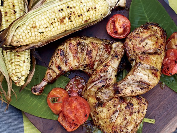 Fennel-garlic chicken legs