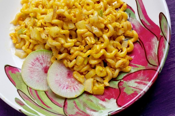 Fennel-kohlrabi pasta