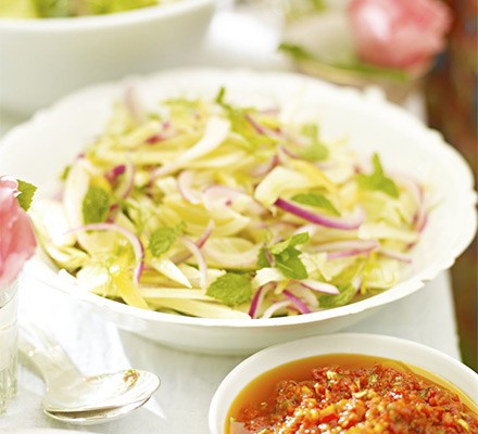 Fennel, lemon & mint salad