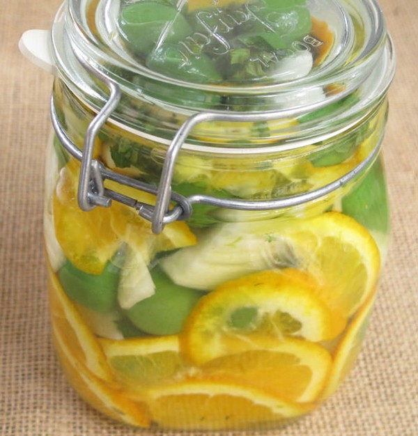 Fennel, orange, and olive refrigerator pickles