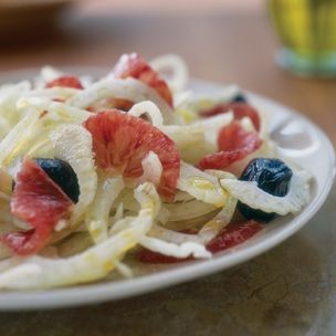 Fennel, orange, and olive salad