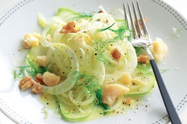 Fennel, pear & Parmesan salad