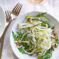 Fennel, pear and almond salad