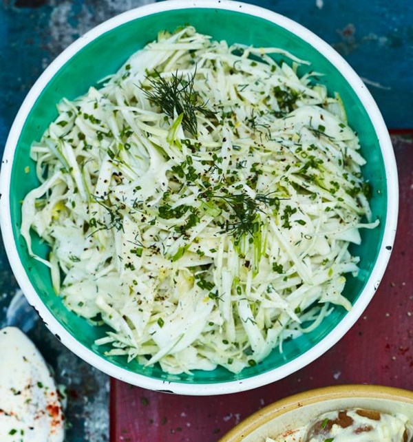 Fennel, pear and apple slaw with buttermilk dressing