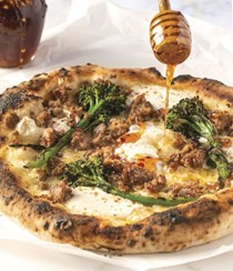 Fennel pollen and hot-honey flatbread