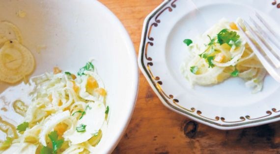 Fennel salad with preserved lemon