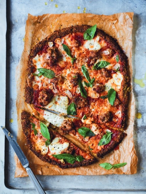 Fennel sausage & broccoli pizza