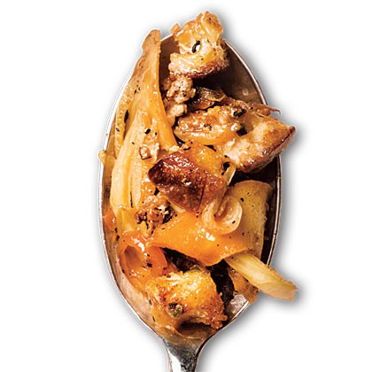 Fennel, sausage, and caramelized apple stuffing
