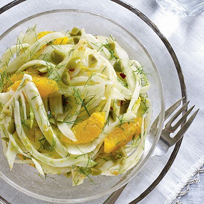 Fennel slaw with orange vinaigrette