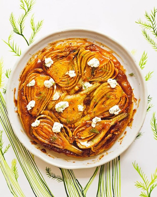 Fennel tarte Tatin 
