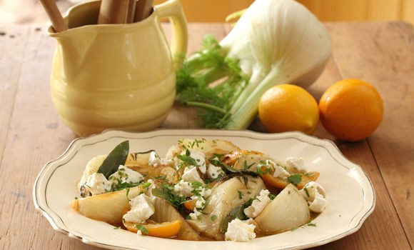 Fennel with goat's curd