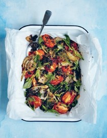 Fennel with plum tomatoes and Puy lentils