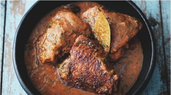 Fenugreek chicken curry (Kasoori kukkar)