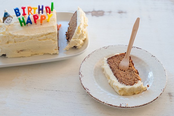 Fergal’s first birthday cake aka supermoist caramel cake