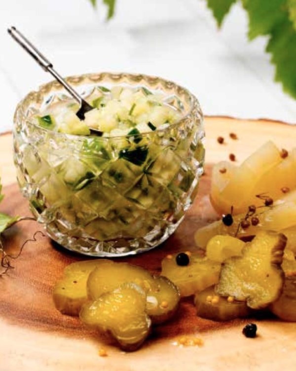 Fermented cucumber relish