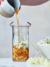 Fermented elderflower honey