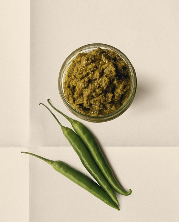 Fermented green chilli paste