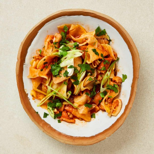 Fermented kohlrabi and shiitake