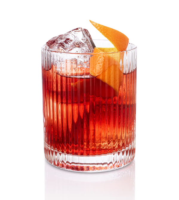 Fermented plum negroni (Johnnie Collins)