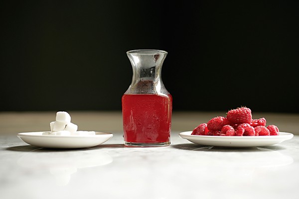 Fermented raspberry shrub