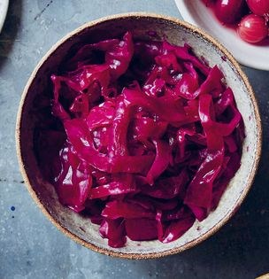 Fermented red cabbage