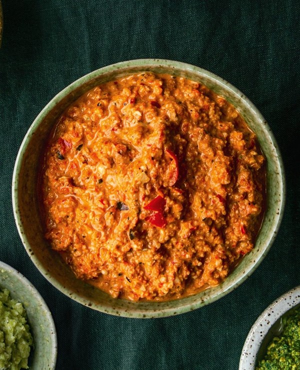 Fermented red capsicum, walnut & chilli pesto