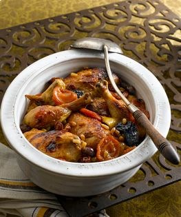 Ferran Adria's rotisserie chicken (Pollo con frutos y frutas secas)