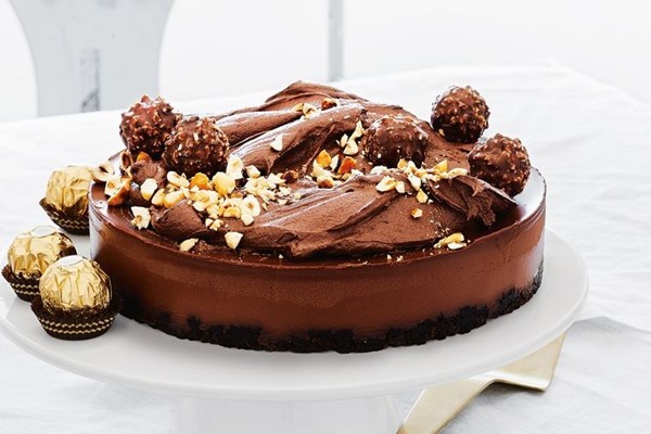 Ferrero Rocher chocolate mousse cake
