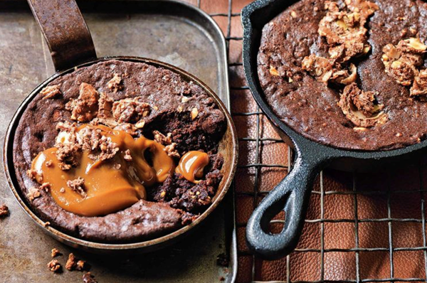 Ferrero Rocher skillet brownies