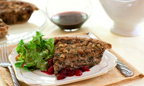Festive chickpea tart