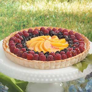 Festive fruit tart