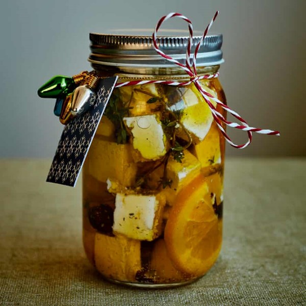 Festive marinated feta