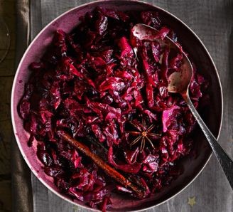 Festive red cabbage