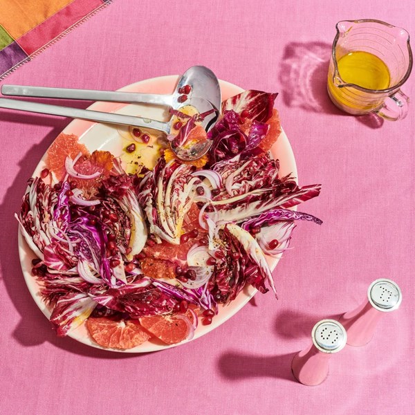 Festive red cabbage and radicchio salad 