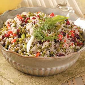 Festive rice salad