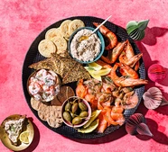 Festive seafood sharing platter