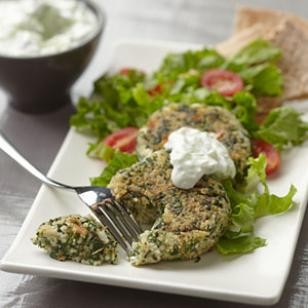 Feta & spinach couscous patties