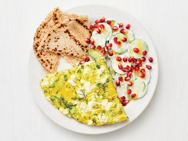 Feta and dill frittata 