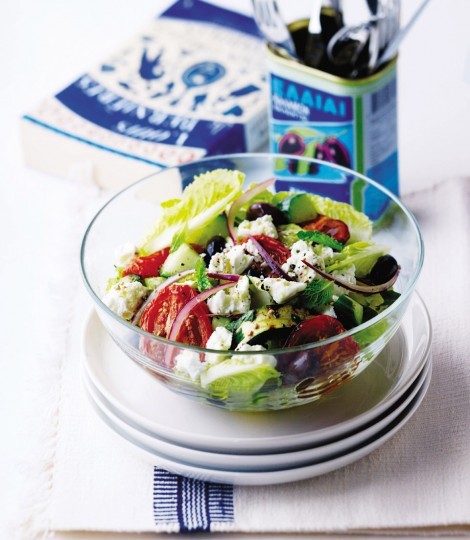 Feta and slow-roasted tomato salad