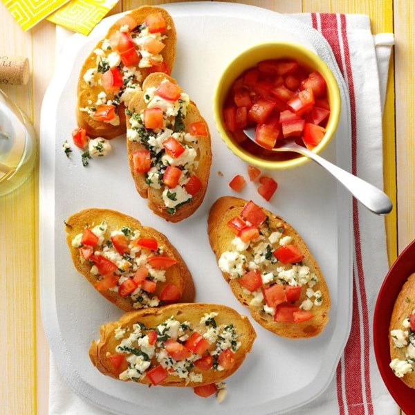 Feta bruschetta