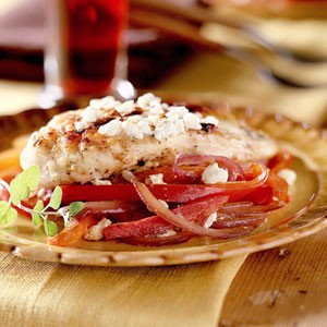 Feta chicken and vegetables