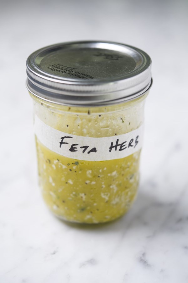 Feta-herb vinaigrette