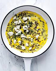 Feta-quinoa omelet