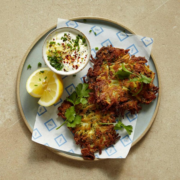 Feta rösti with soured cream