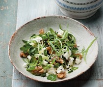 Feta, walnut and nigella seed salad
