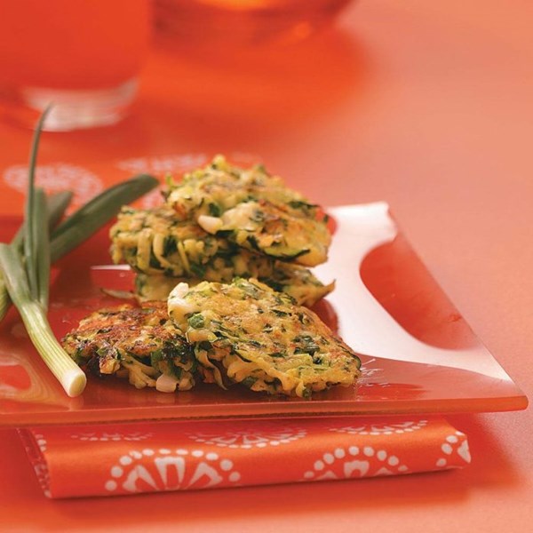 Feta zucchini pancakes